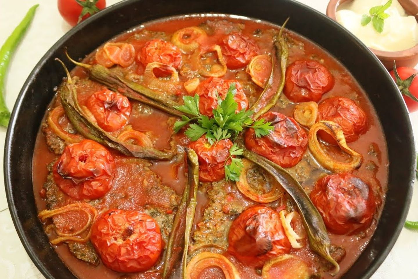Tomato Meat In The Oven