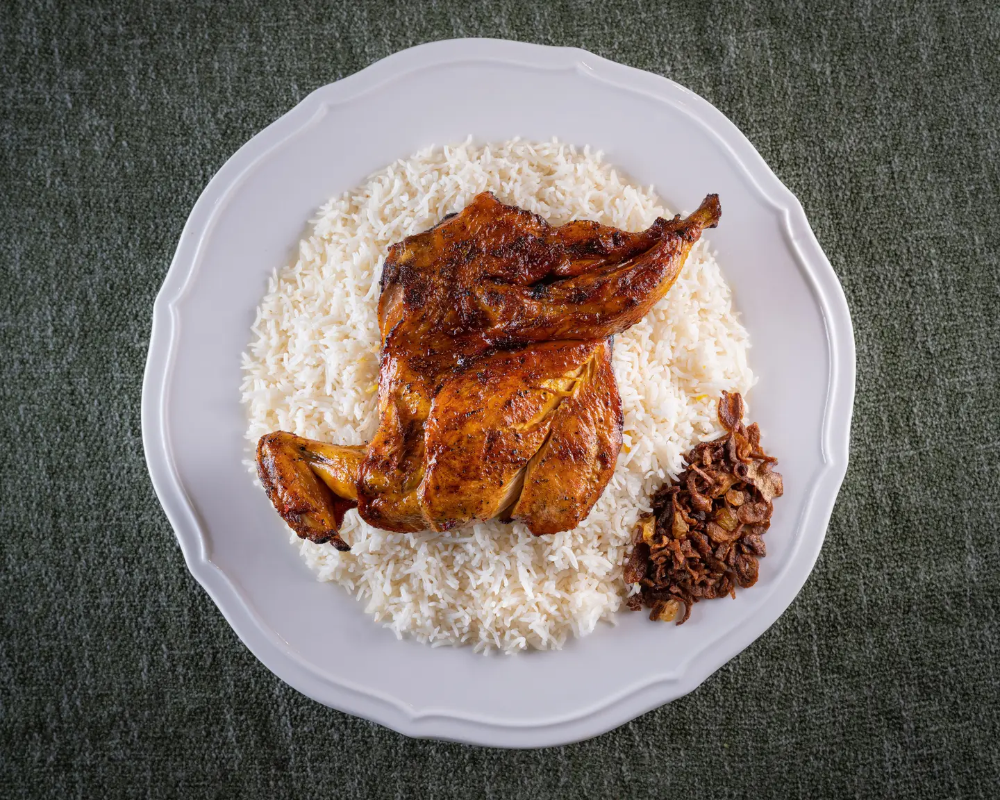 نص مظبي دجاج رز أبيض