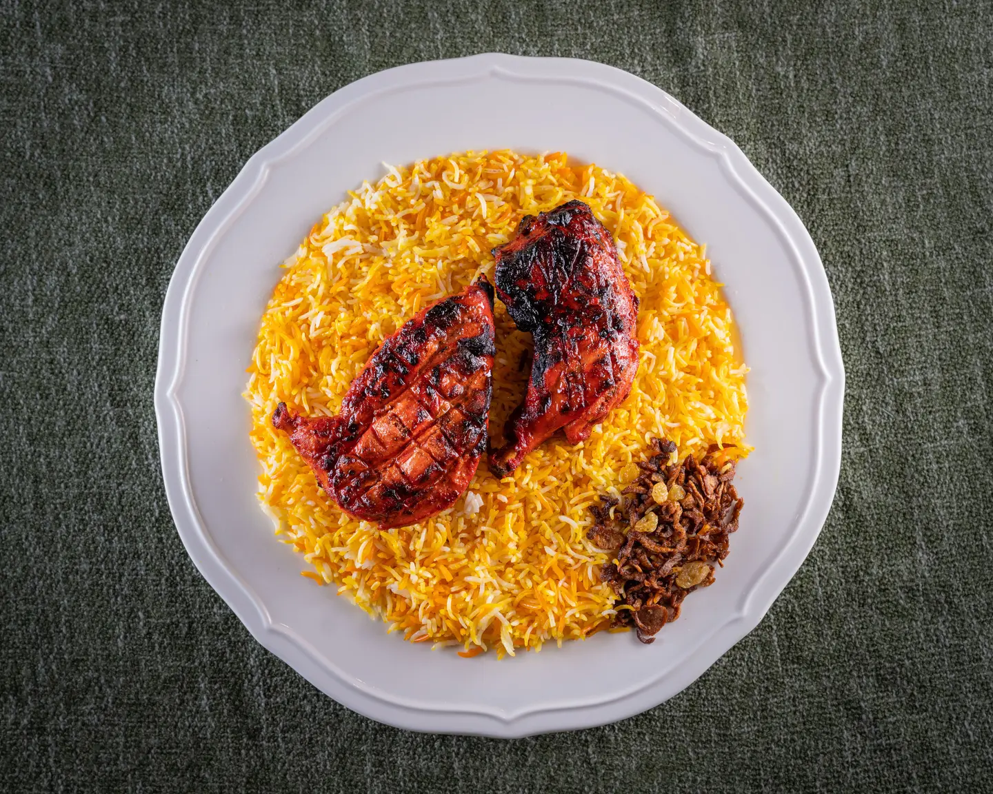 نص تندوري دجاج رز مندي