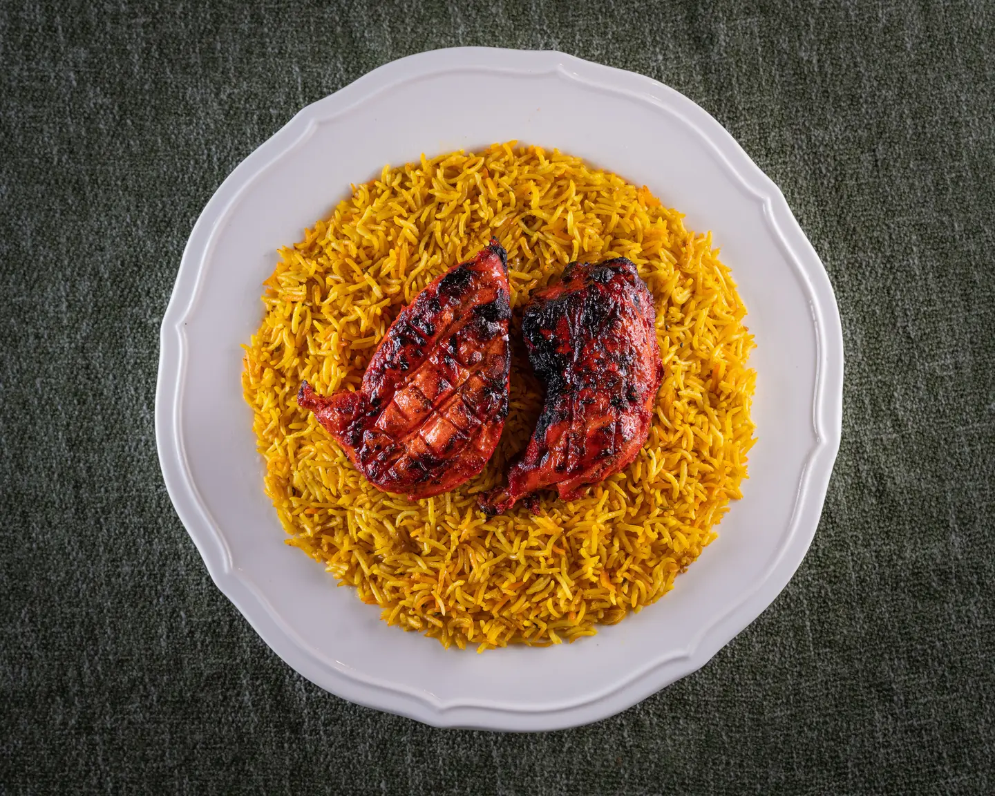 نص تندوري دجاج رز برياني