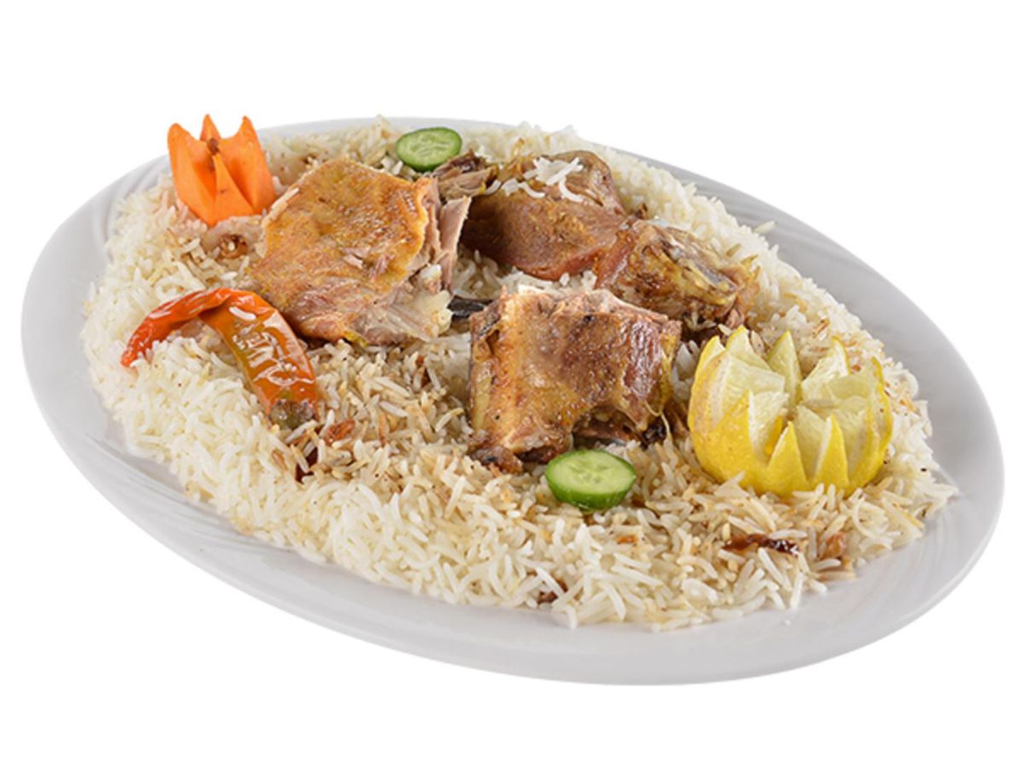 نفر لحم حنيذ مع الرز