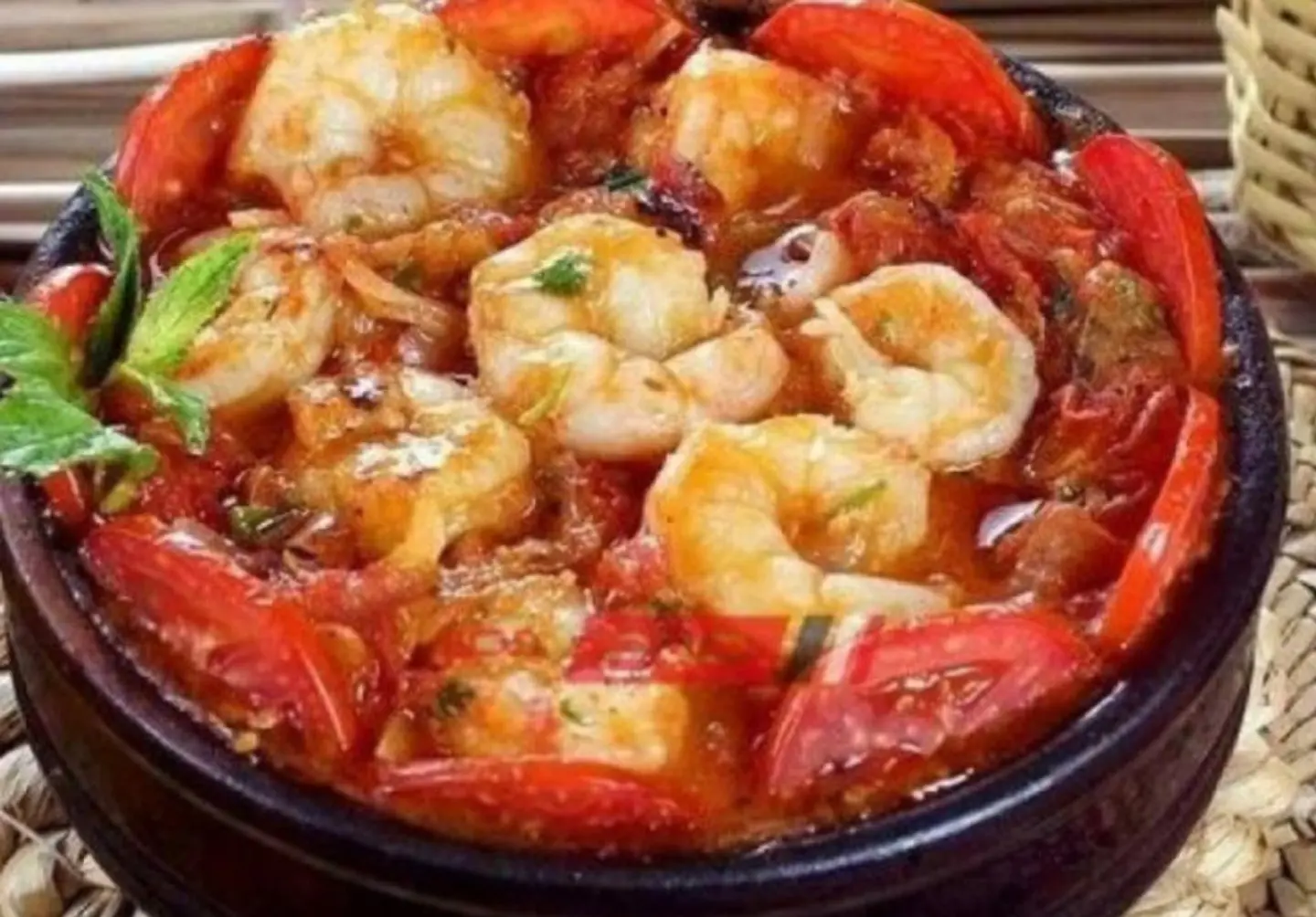 Shrimp Tagine With Tomatoes