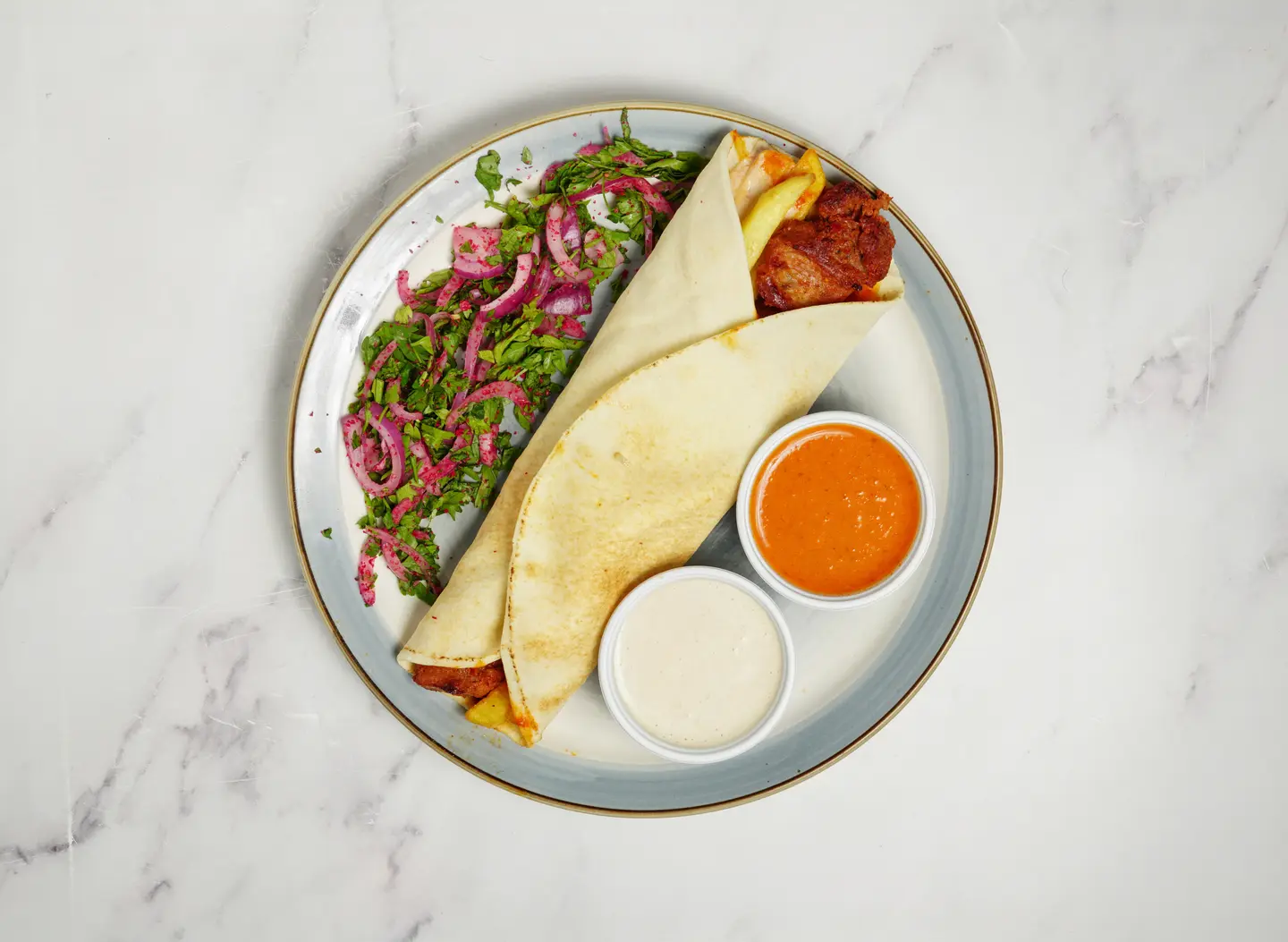 ساندوتش اوصال لحم عادي