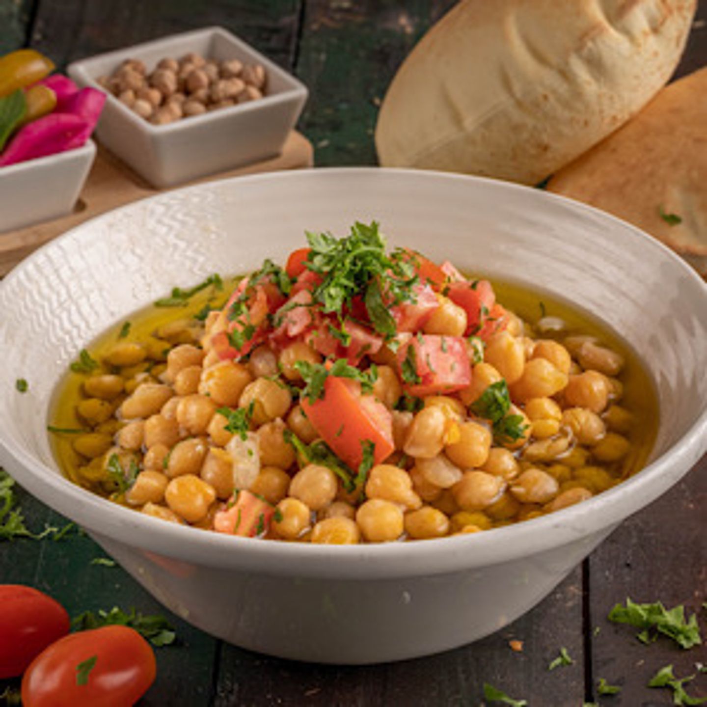 Hummus Peas With Olive Oil