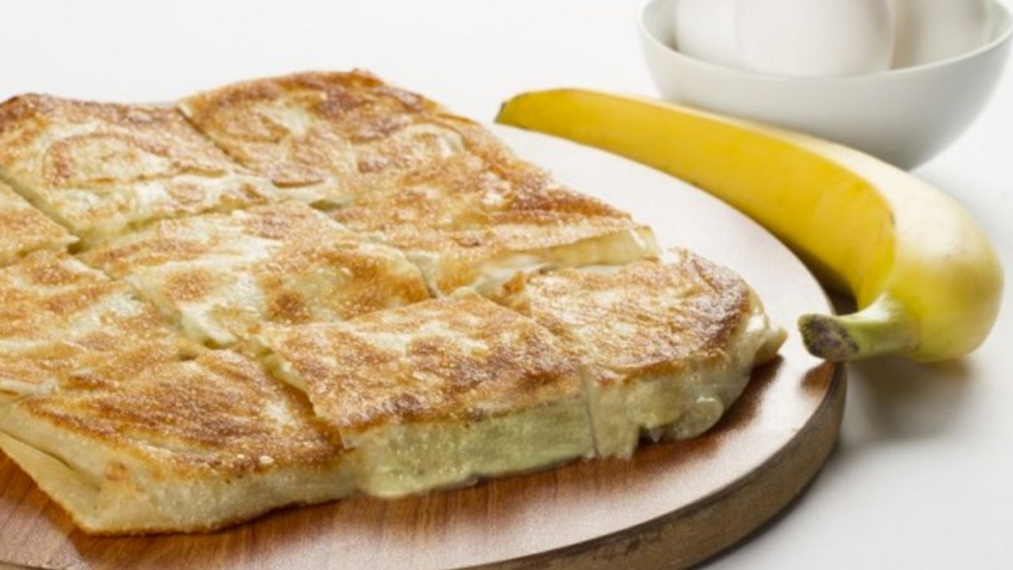 مطبق موز مع جبن