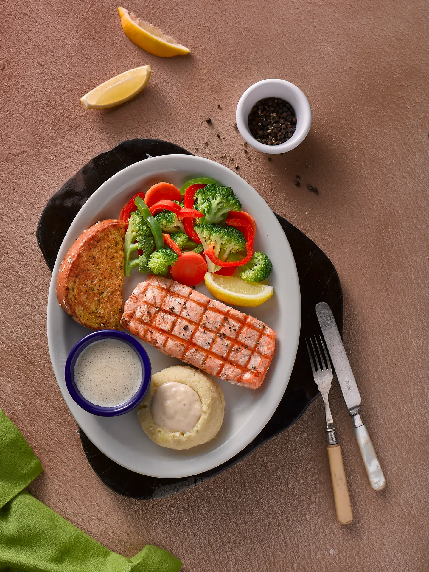 Grilled Salmon Platter
