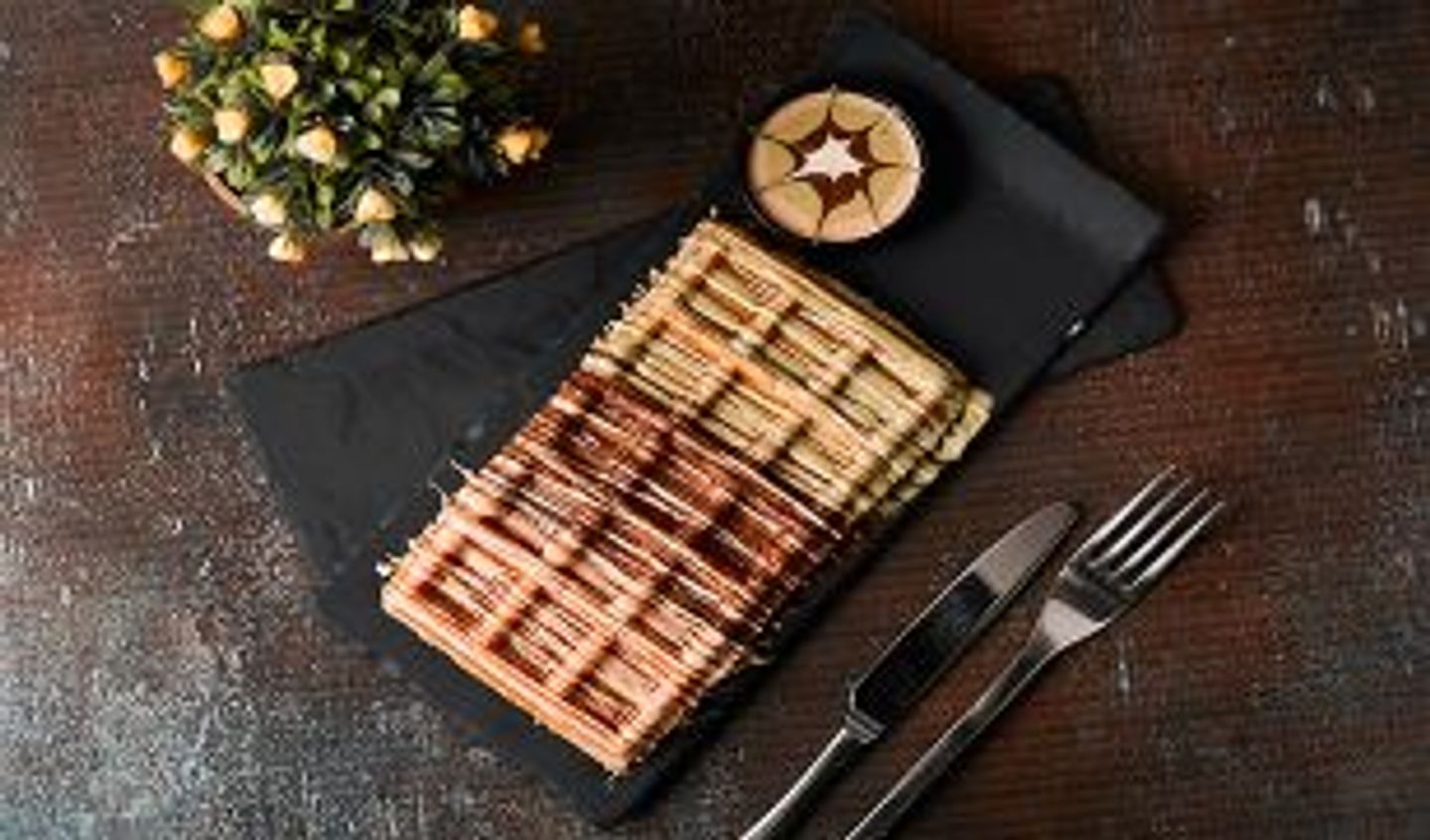Mix Sauce Waffle