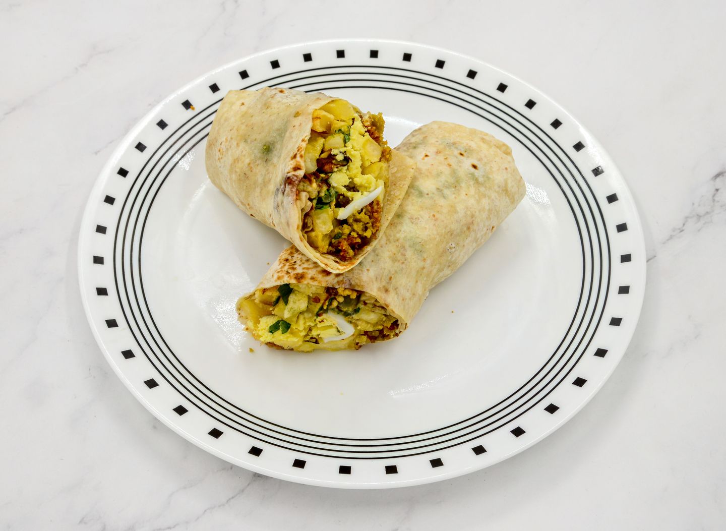 Falafel Sandwich With Eggs And Hummus