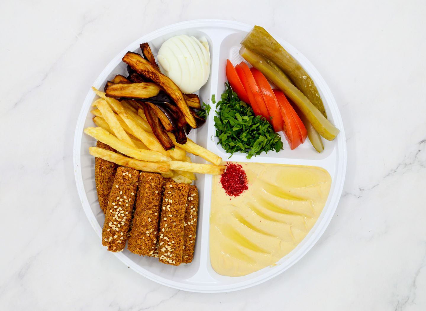 Mix Plate With Hummus