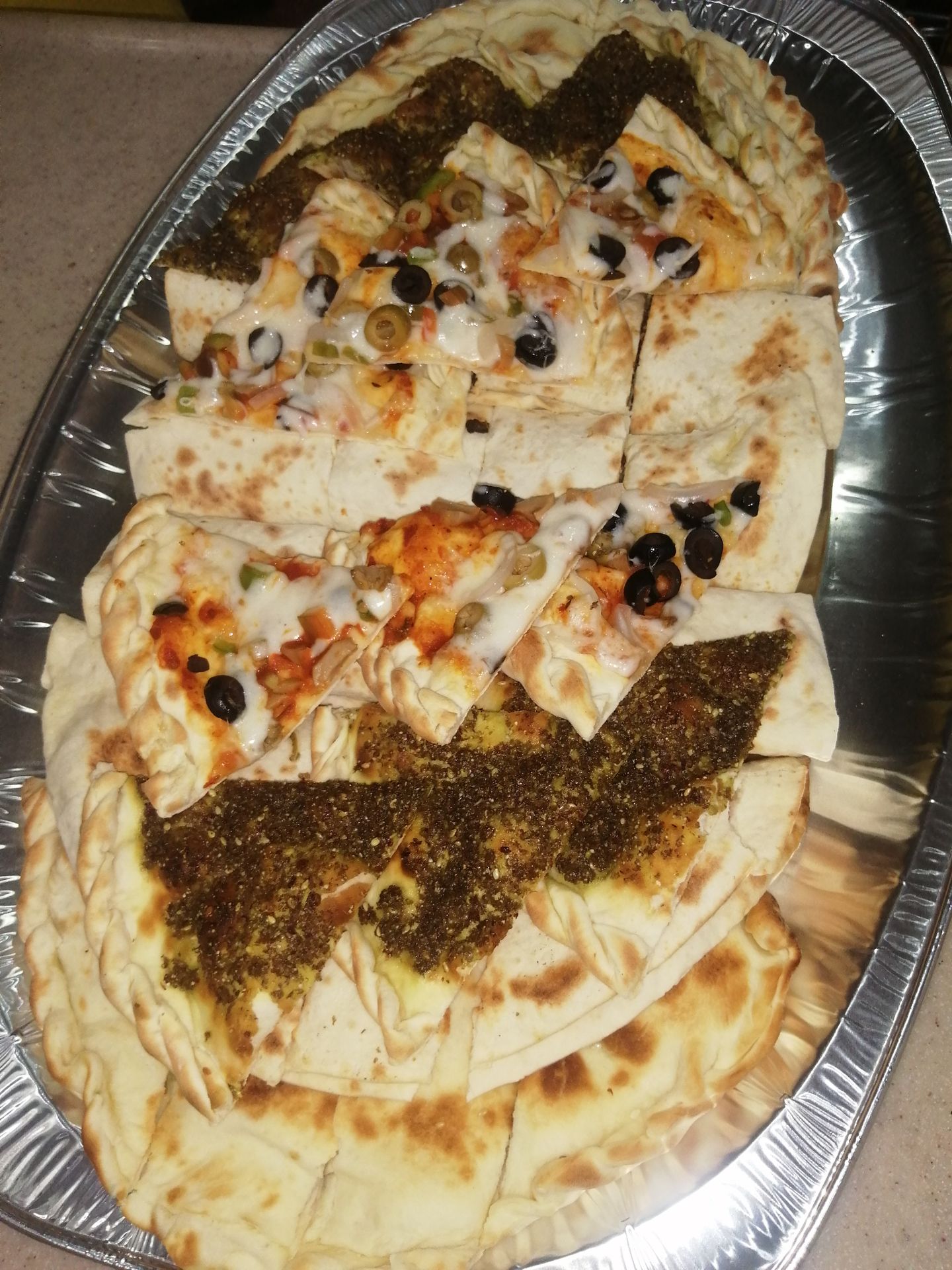 Mixed Saj & Mana Ish Platter Small