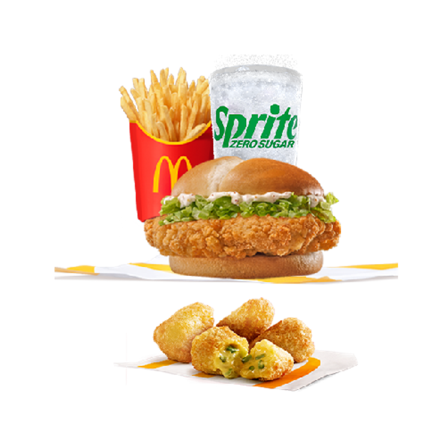 Large Mc Crispy Chicken With Jalapeno Cheese B Ites