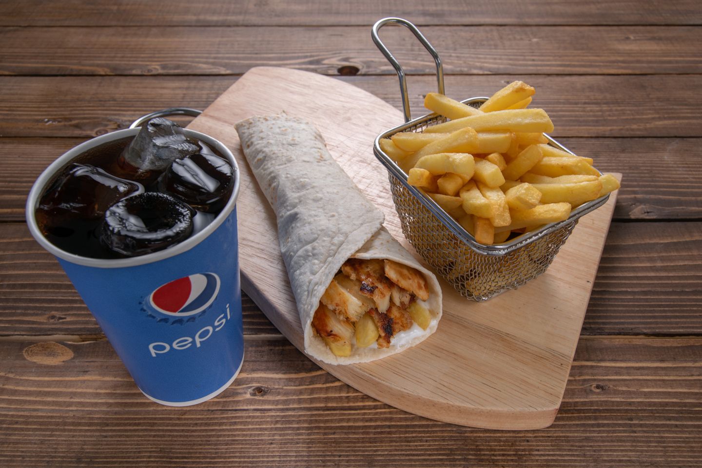 شاورما كمبو صغير دجاج