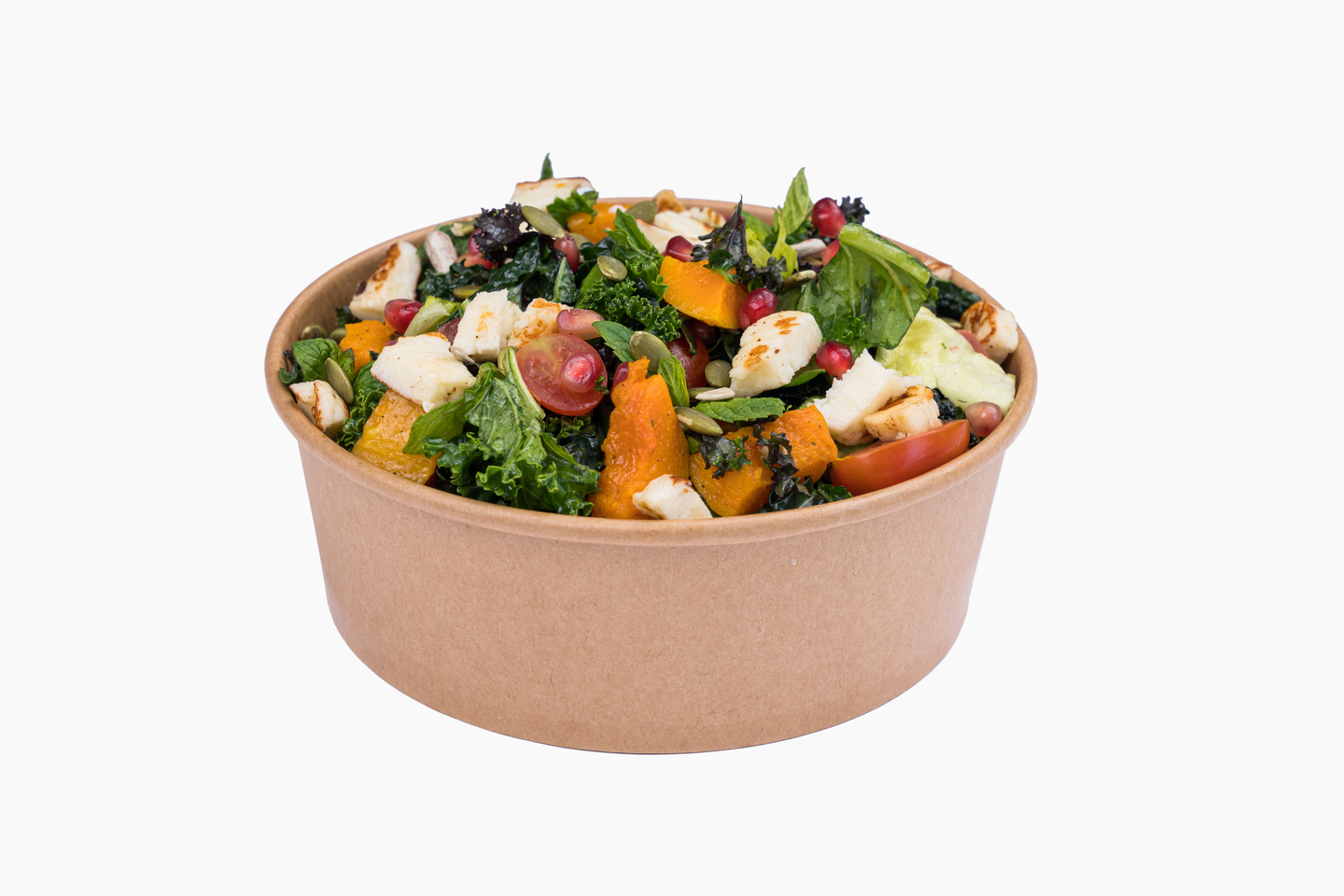 Kale Halloumi Salad - Kale Halloumi Salad