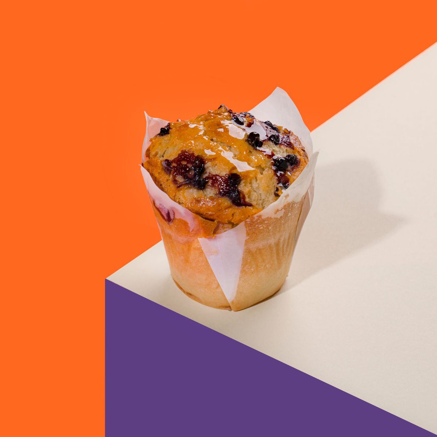 Vanilla Muffin With Blueberries