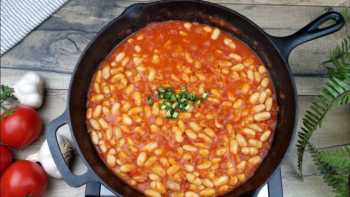 طبق فاصوليا تونة
