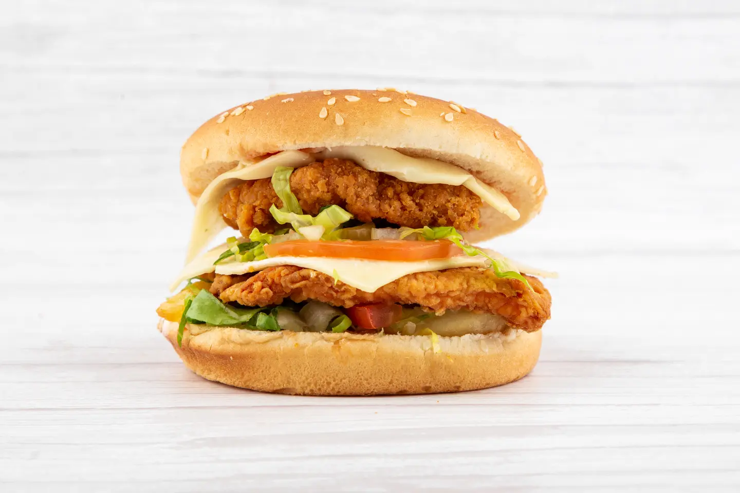 Double Crispy Chicken Zinger With Cheese