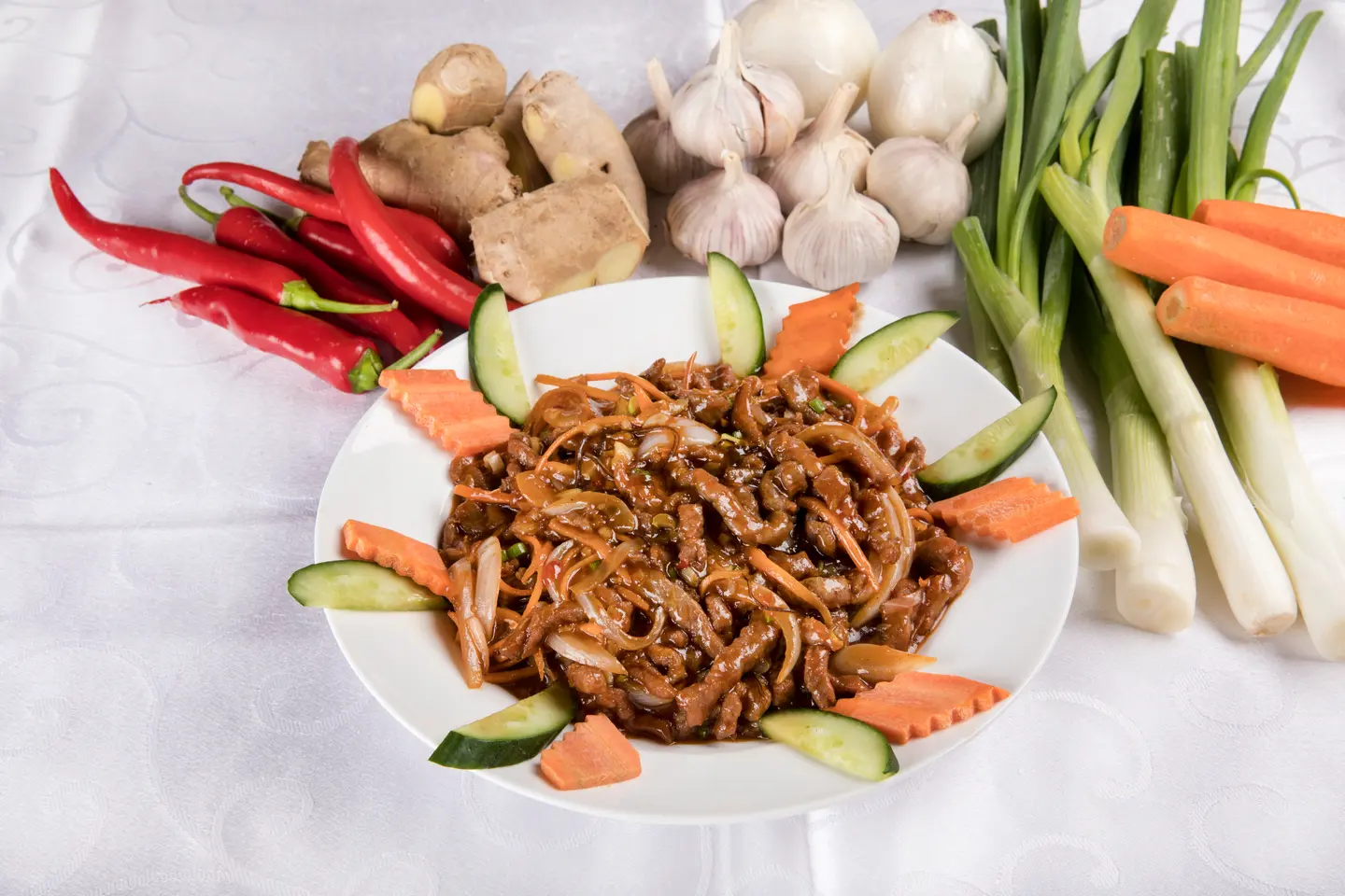 Beef In Garlic Sauce