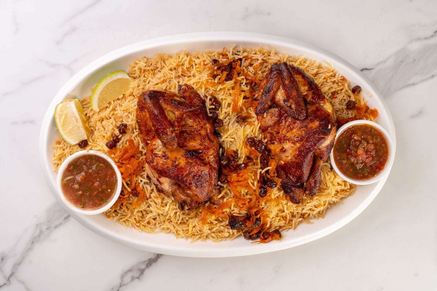 Grilled Chicken With Rice - Whole Chicken