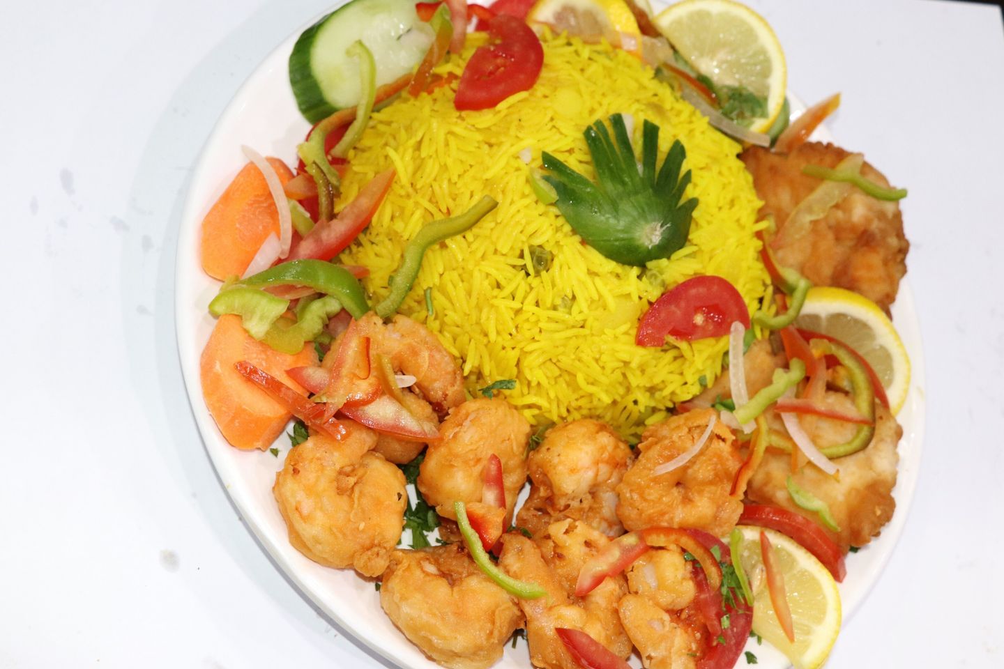 سمك وجمبري الشيف