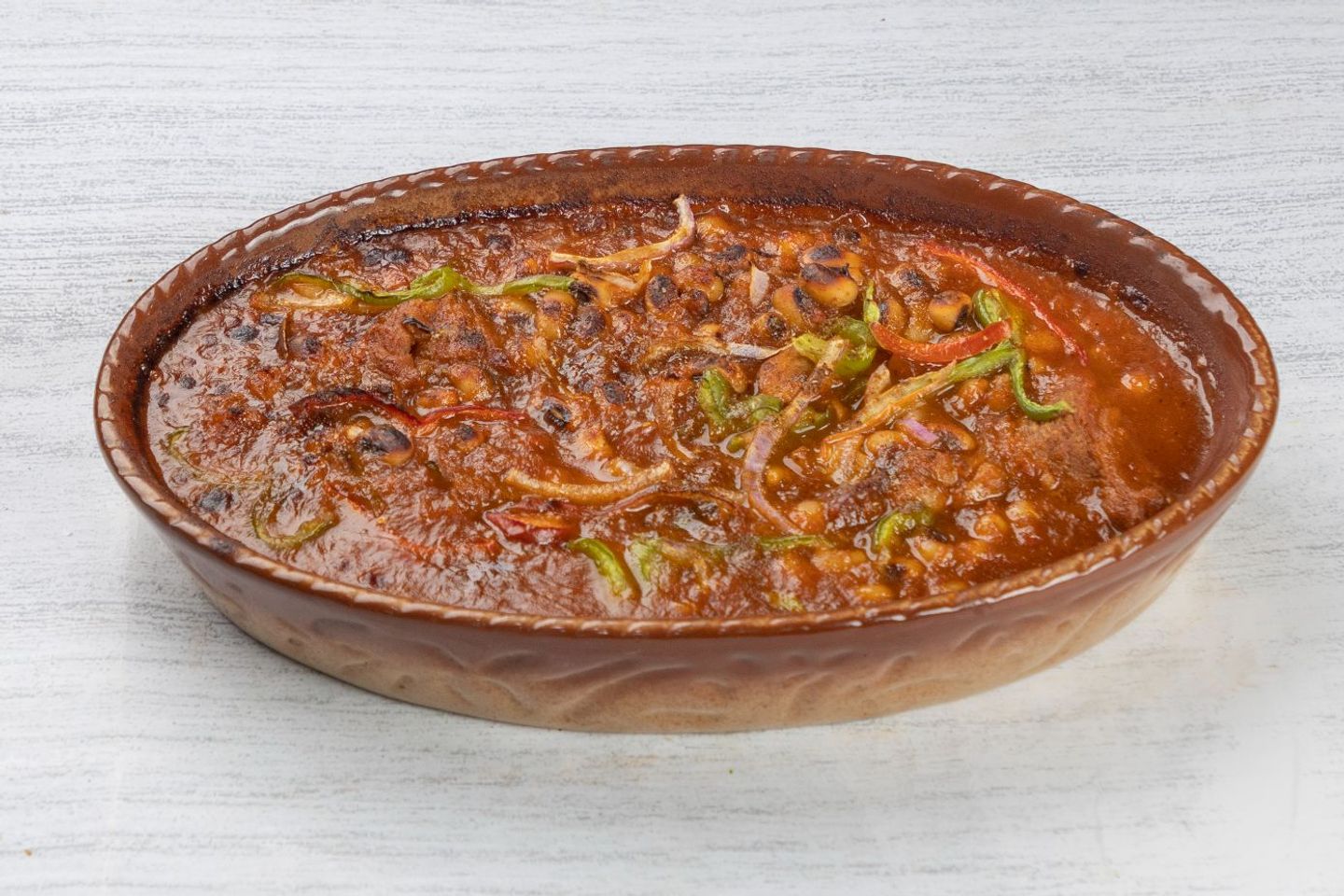 طاجن لوبيا باللحم