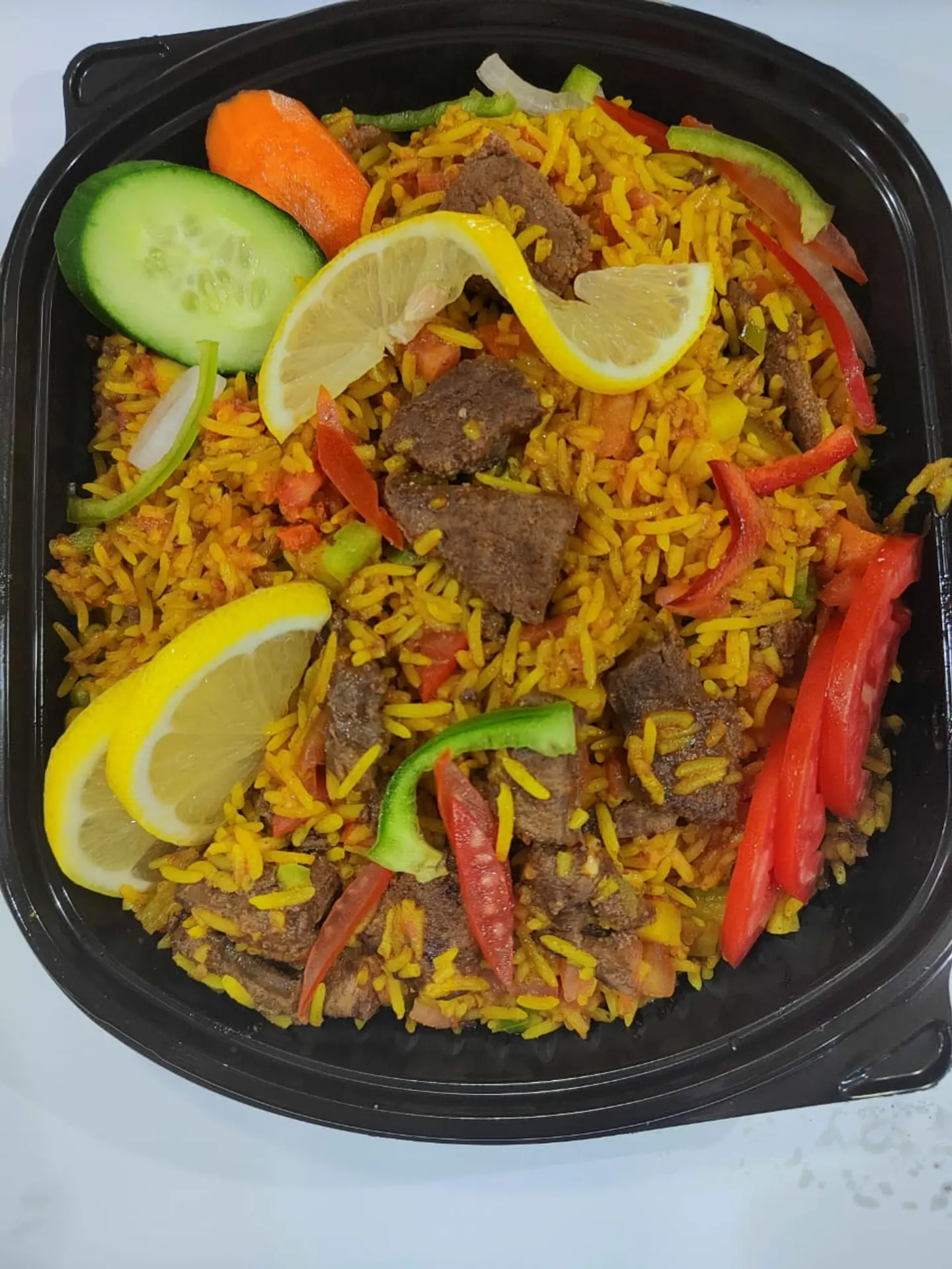أرز باللحم على الصاج