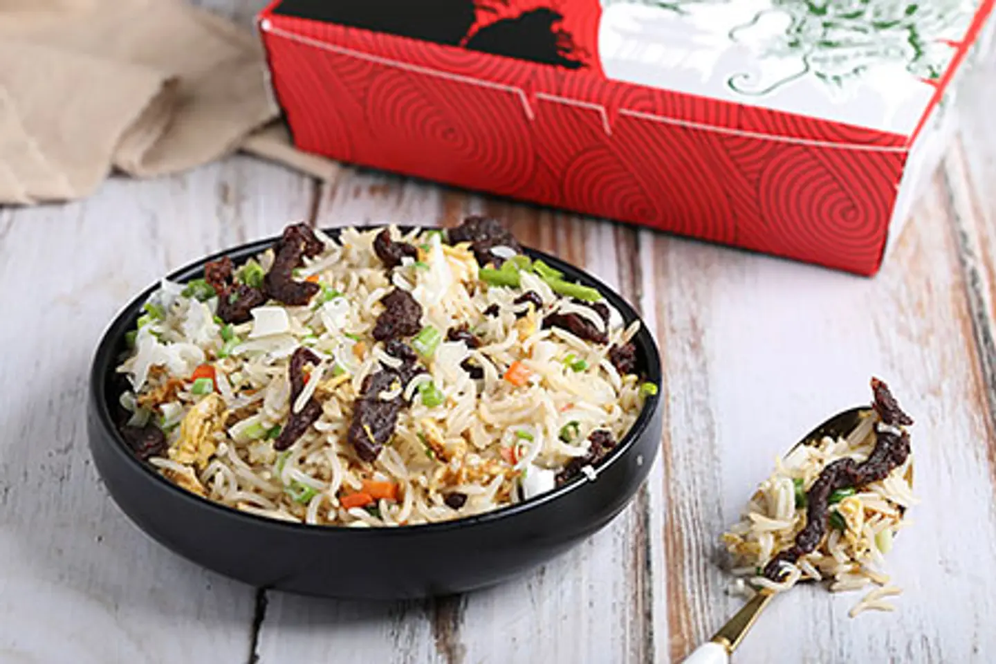 Fried Rice With Vegetable And Beef