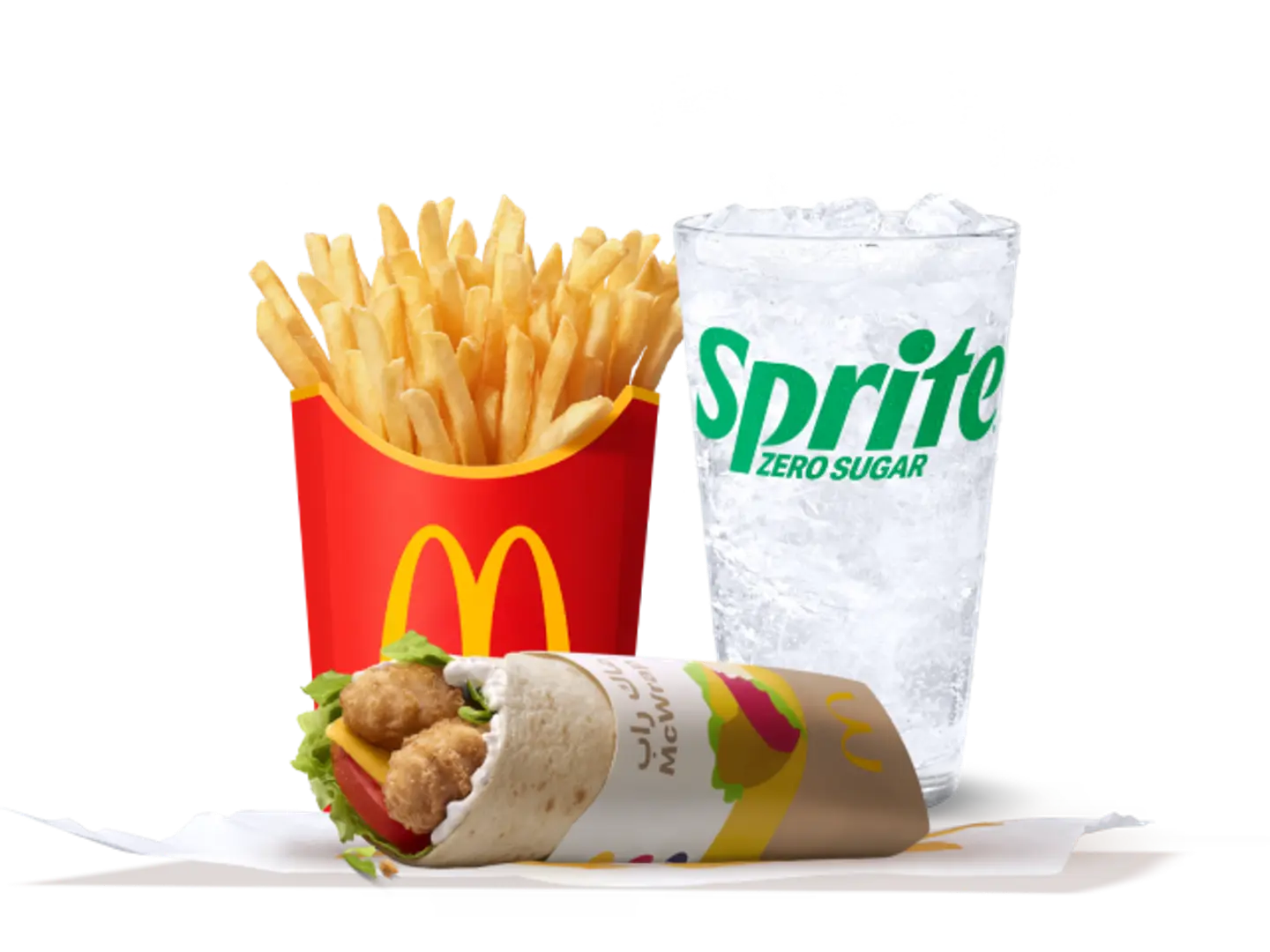 Mc Wrap Garlic Large Meal