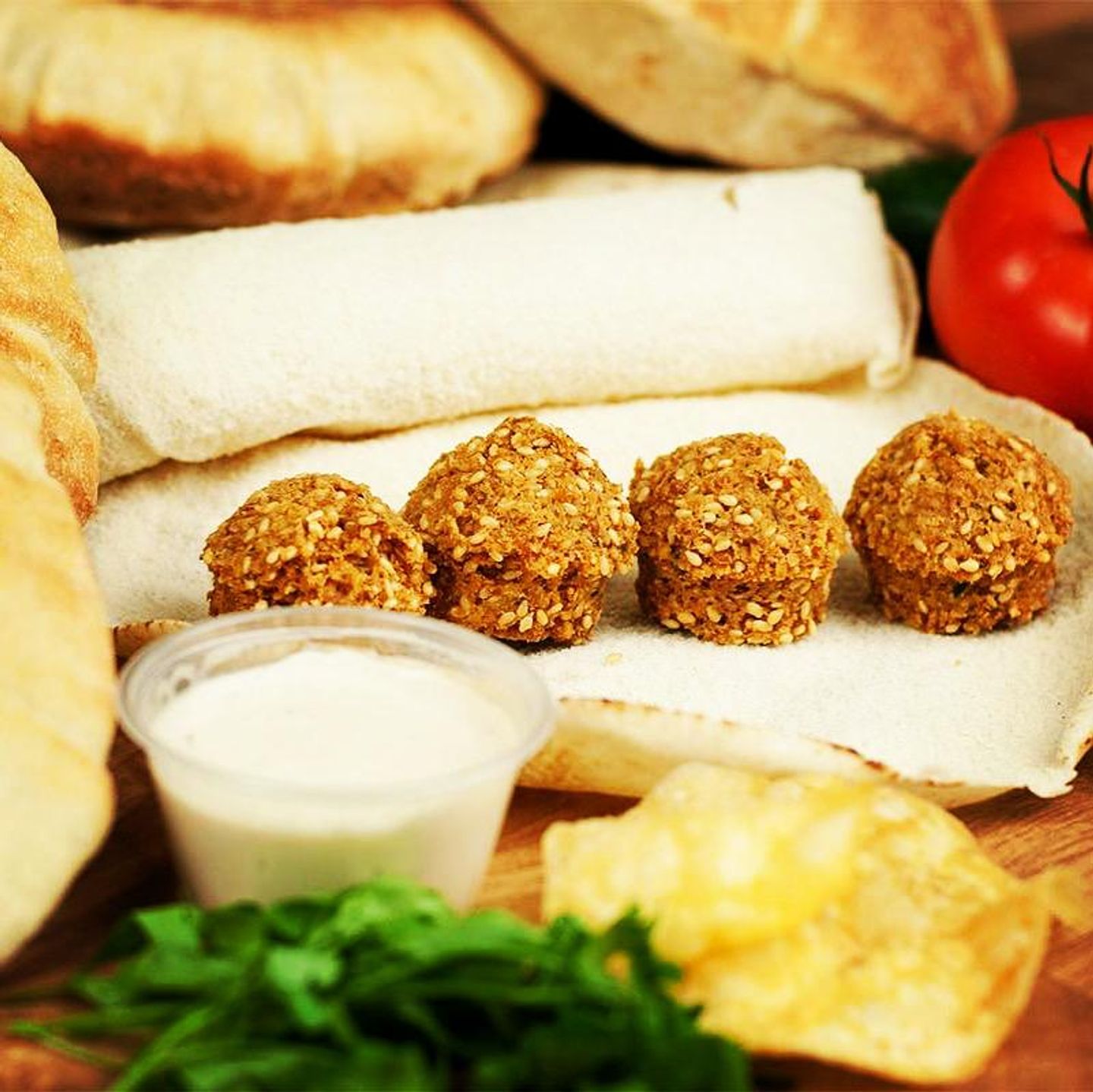 Foul And Falafel Sandwich