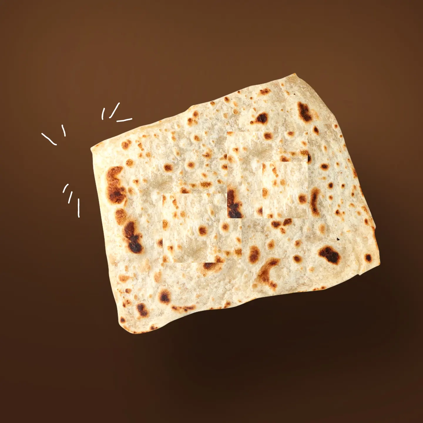 فطيرة سادة بخبز ابيض