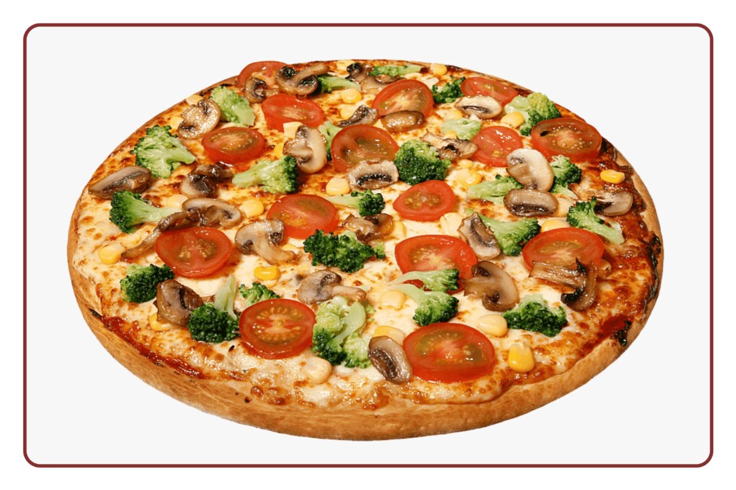 Mushroom Pizza With Vegetables