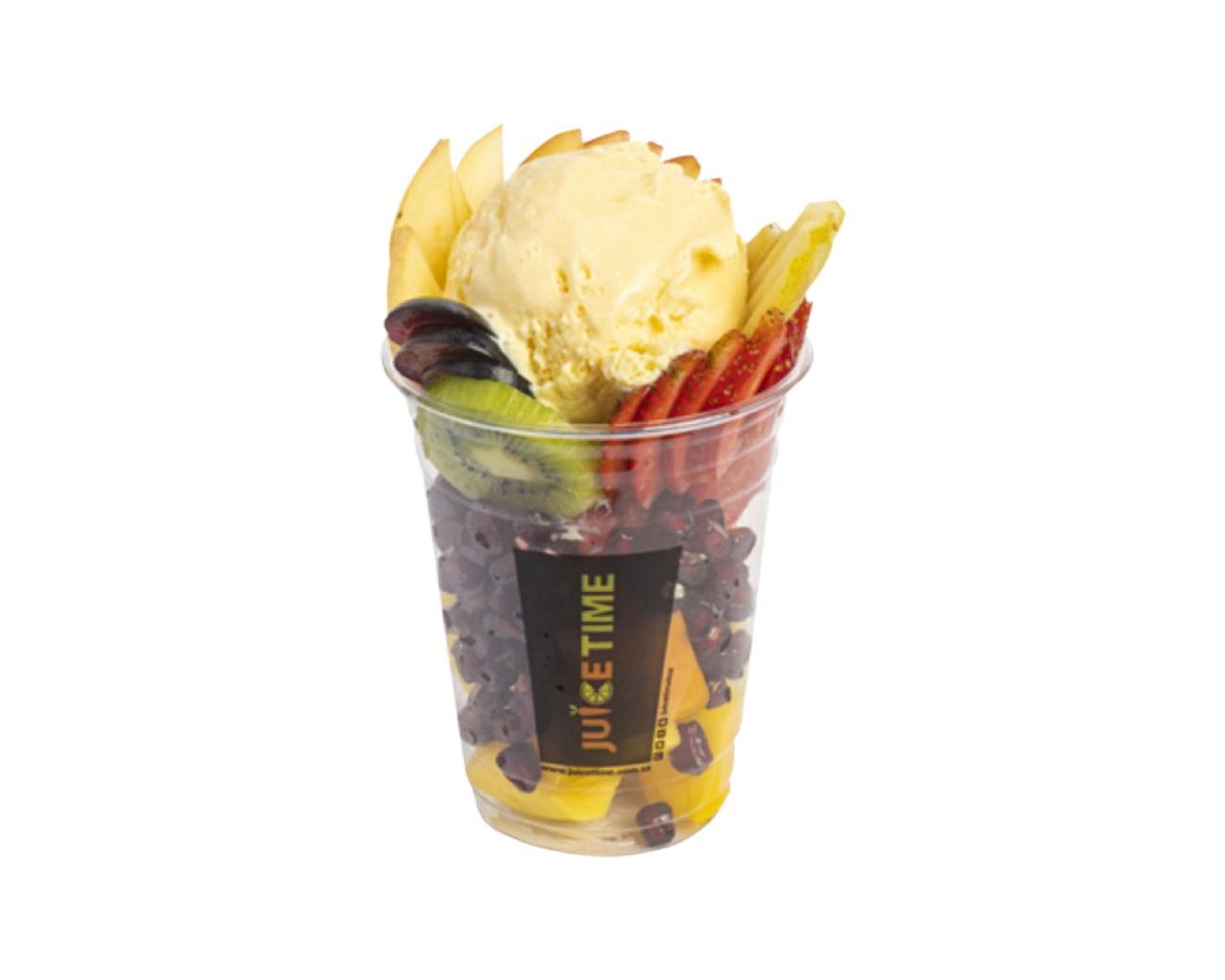 Fruit Salad With Ice Cream - With Ice Cream