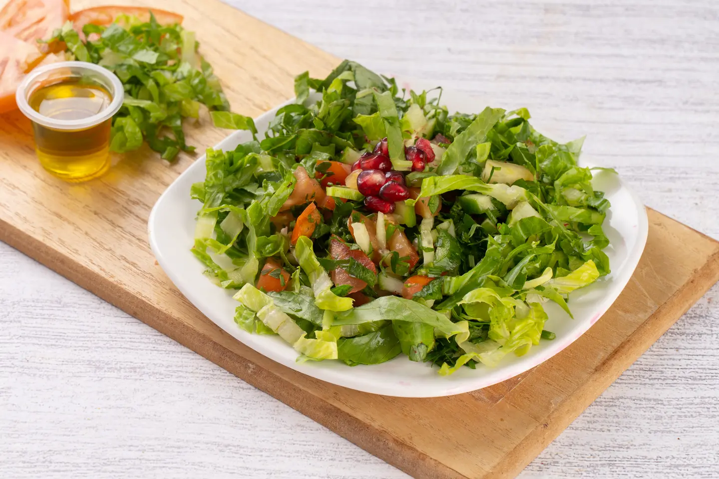 صحن سلطة خضراء