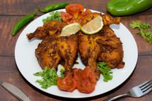 نصف حبة دجاج محمر