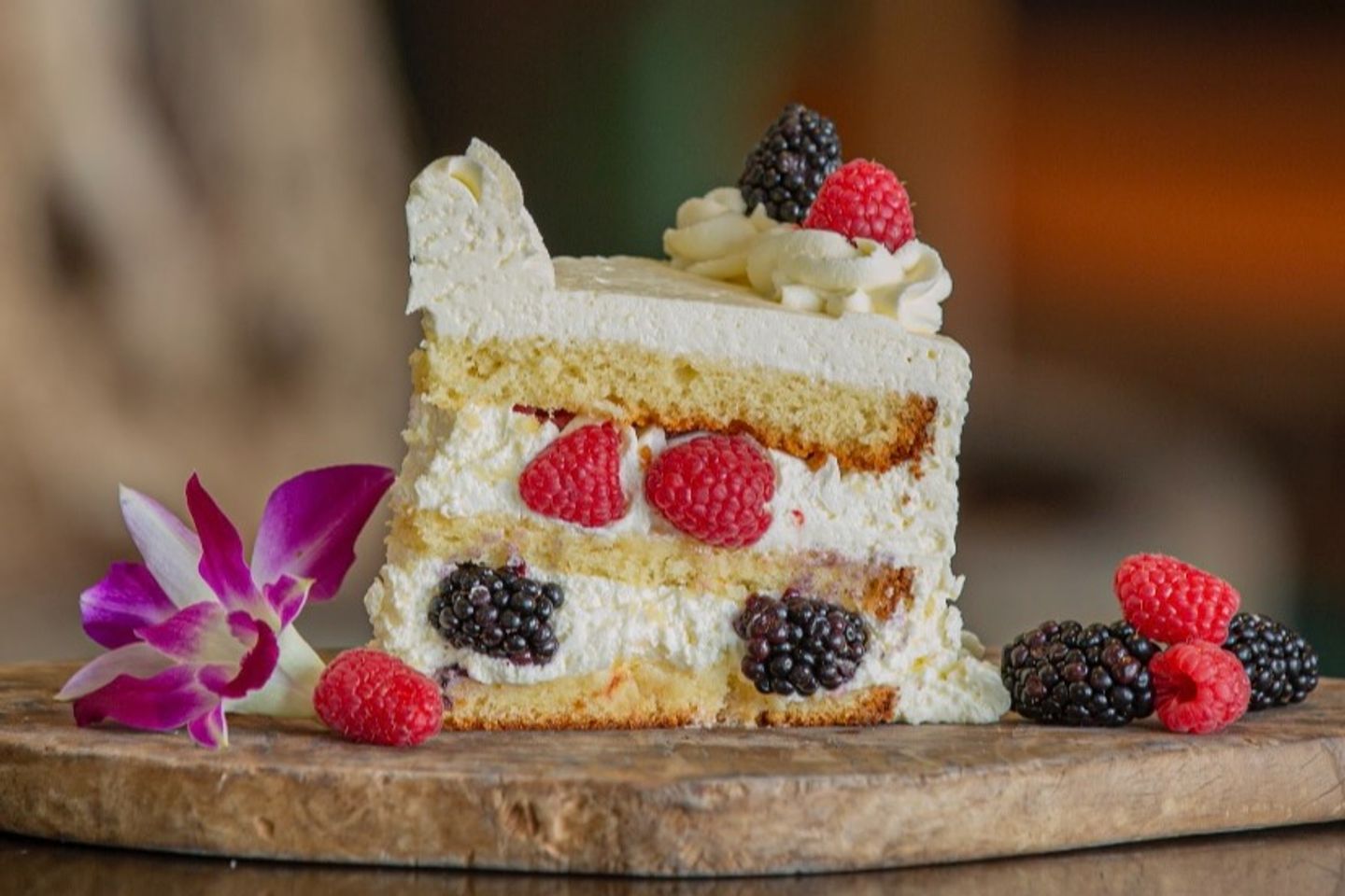 Berries And Cream Cake