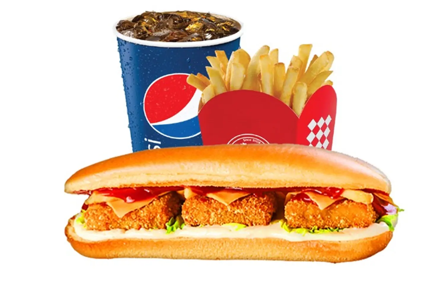 Chicken Nuggets Sandwich Meal