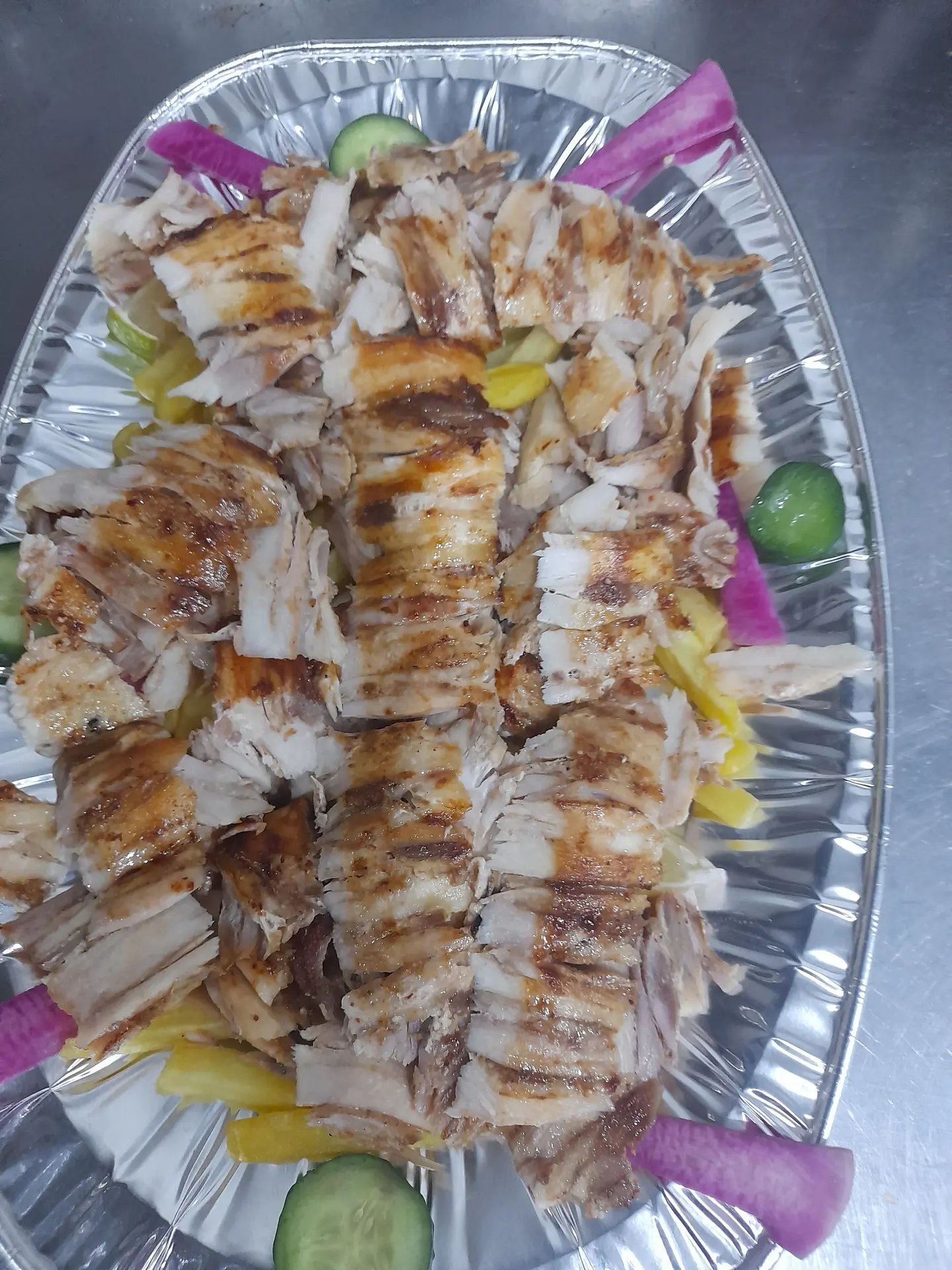 طبق شرائح - وسط