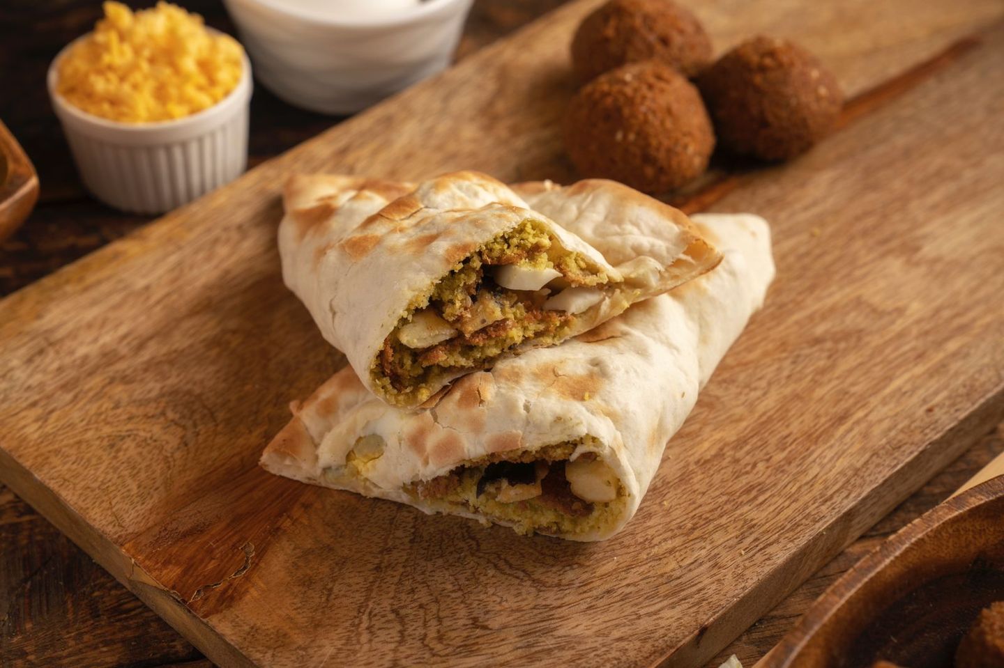 فطيرة فلافل - سادة