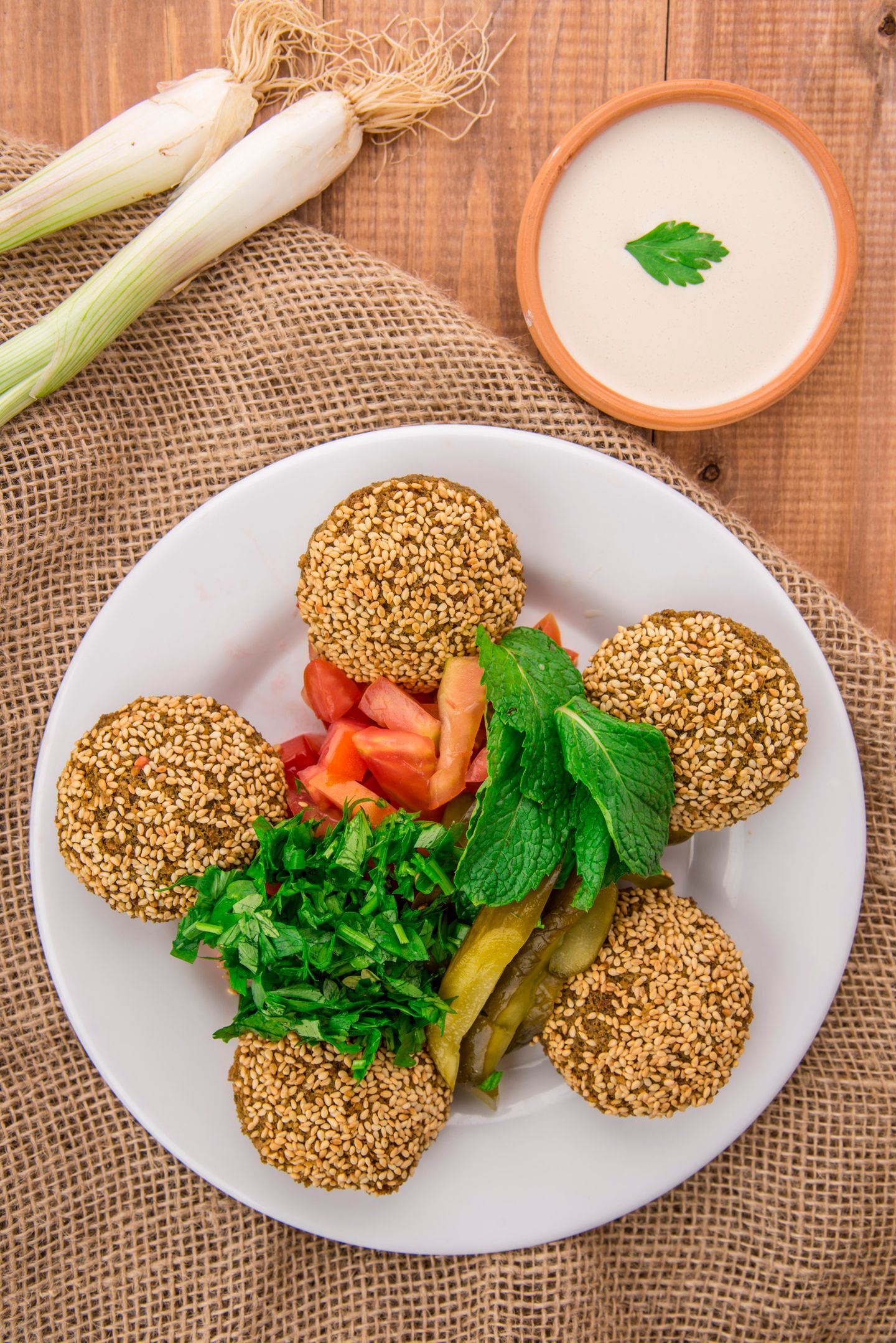 Stuffed Mix Falafel Plate - Large