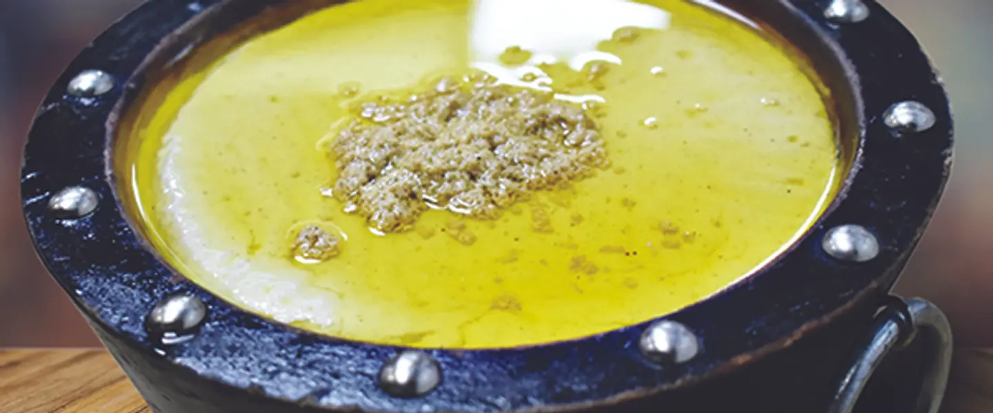 طبق مشغوثة بالسمن - صغير