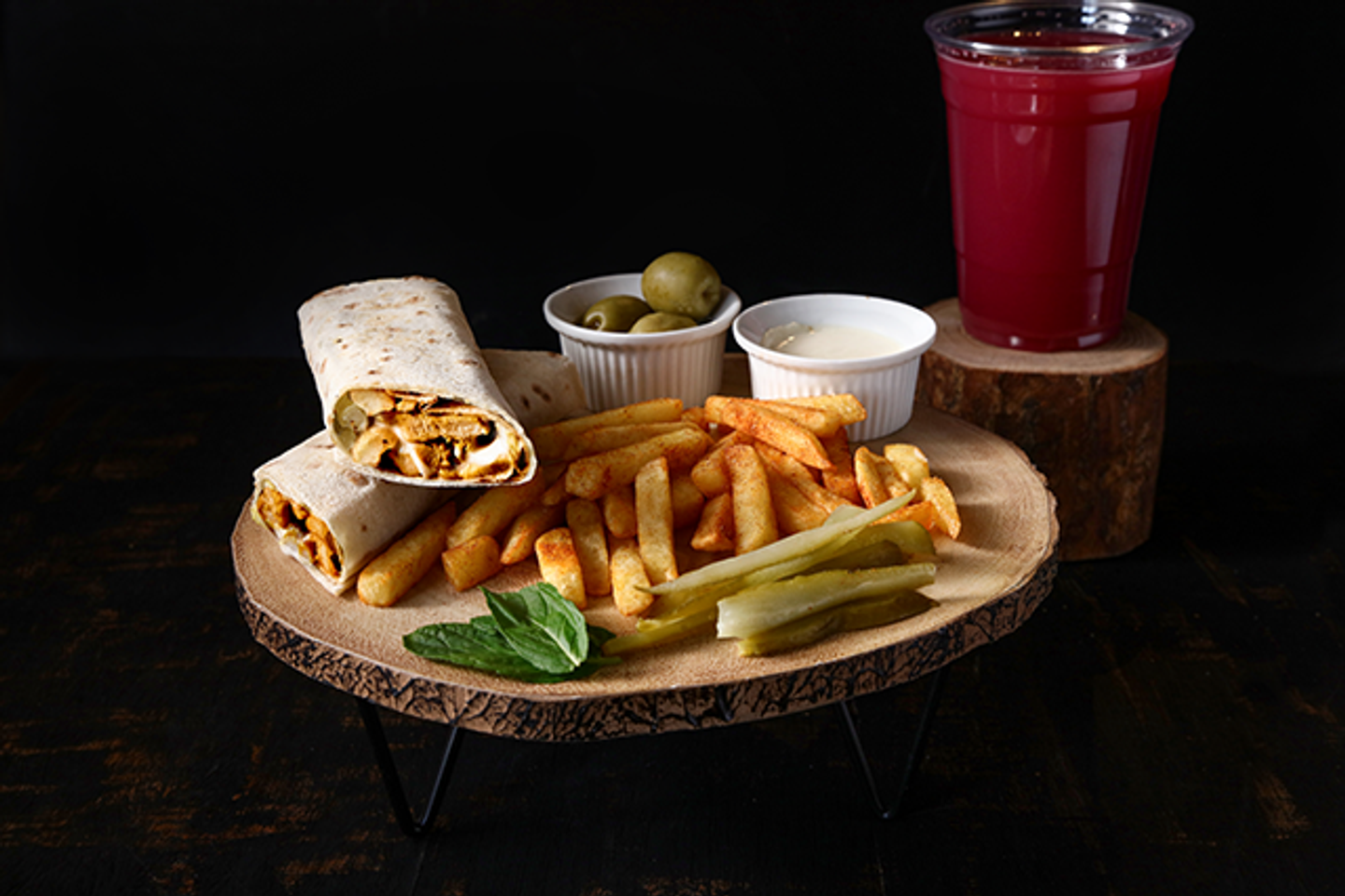 Chicken Shawarma In Saj - Regular