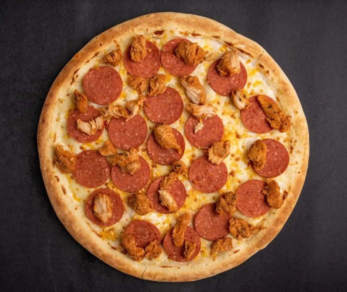 Chicken Pieces With Pepperoni - Medium