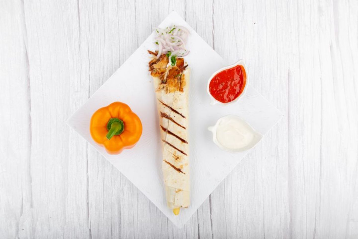 Meat Shawarma - Lebanese Bread Sandwich