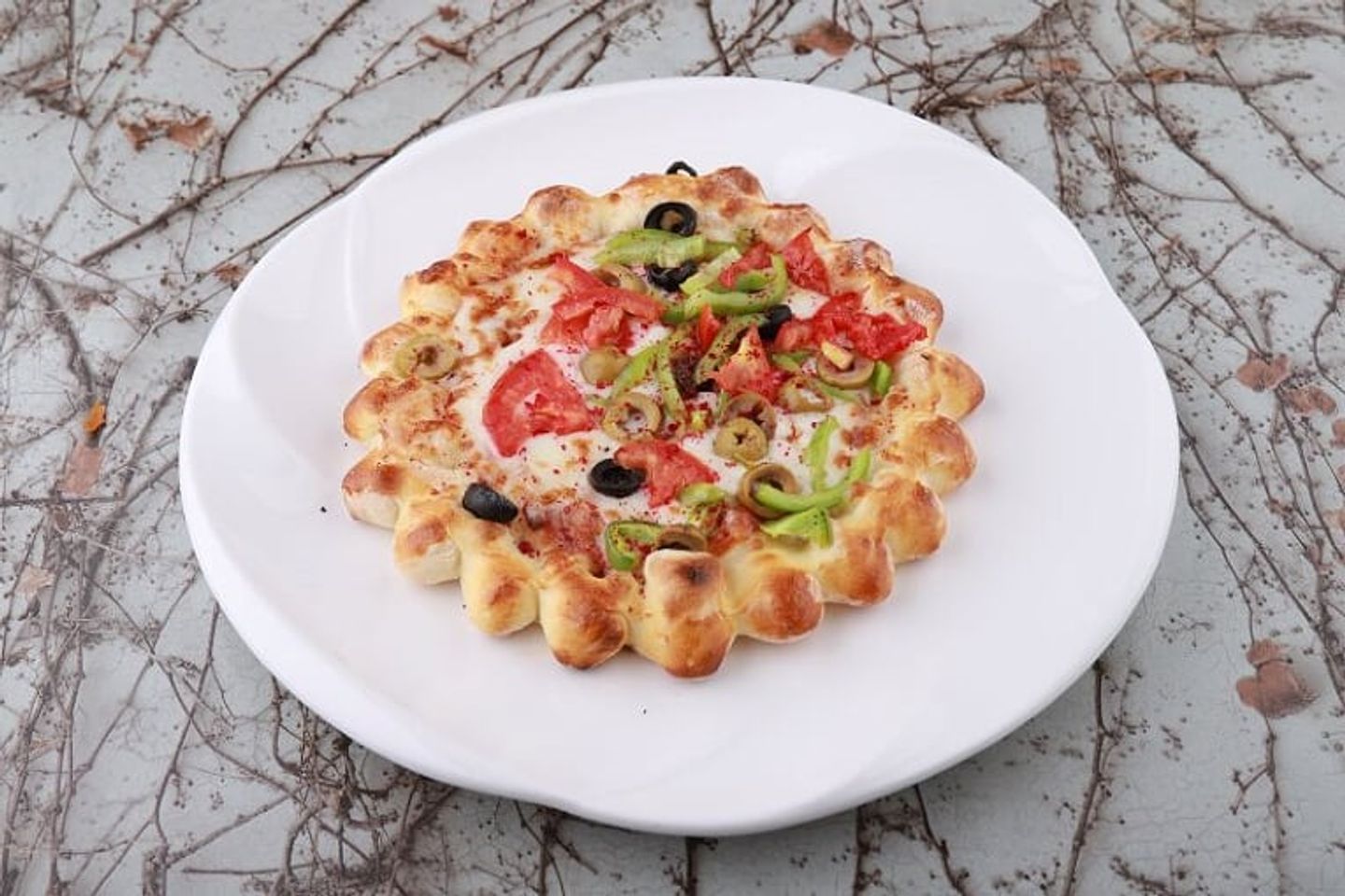 بيتزا خضار - وسط