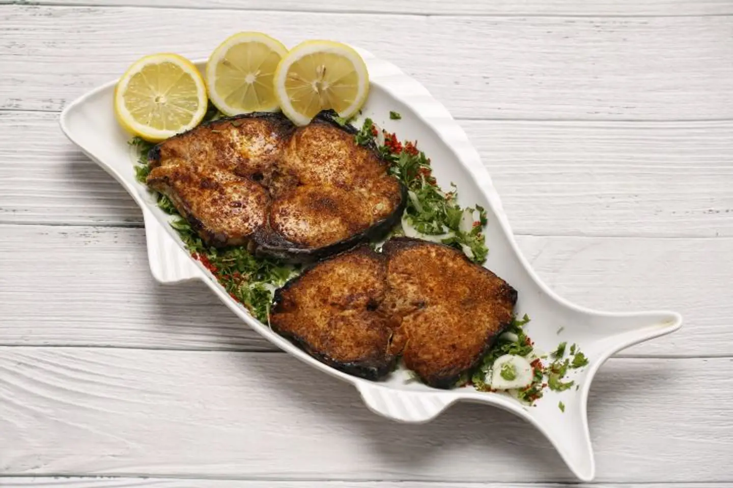 Fried Kingfish - Half A Plate