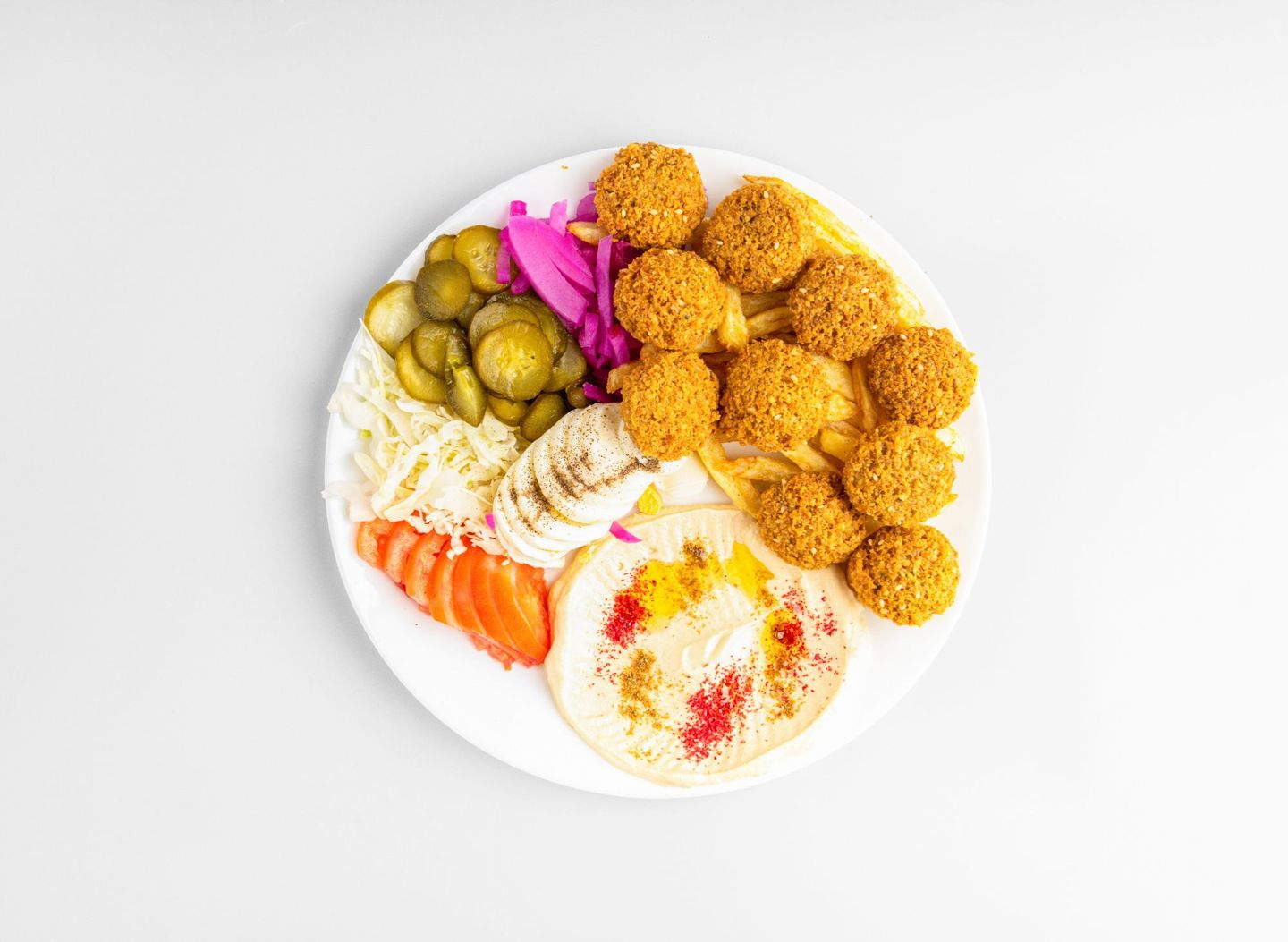 Mixed Falafel Plate Small   Medium   Large - Small