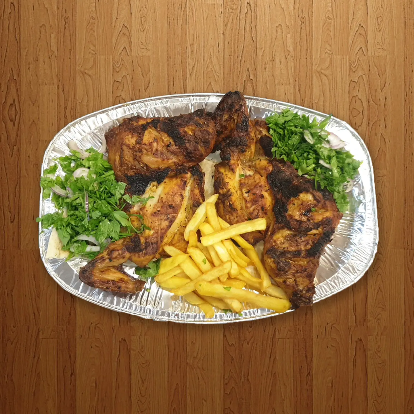 دجاج على الفحم - نصف حبة