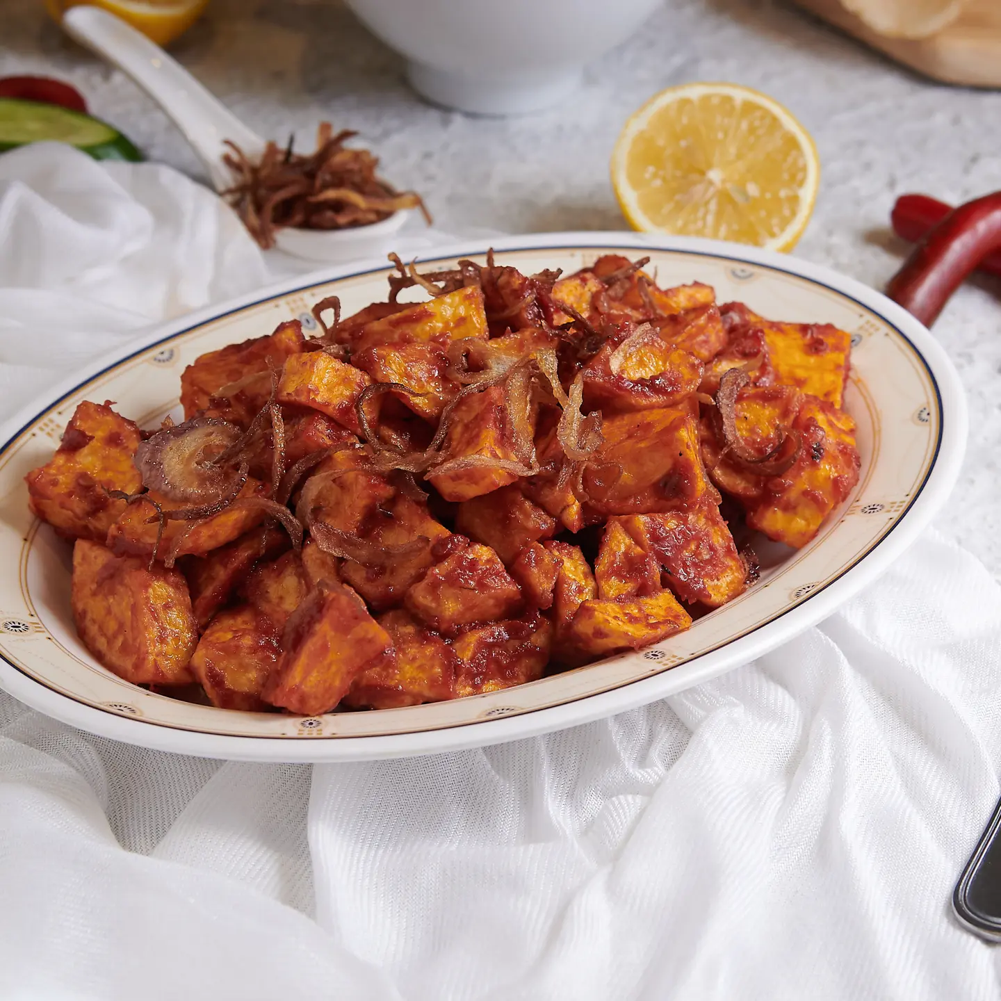 مكعبات البطاطس - صغير