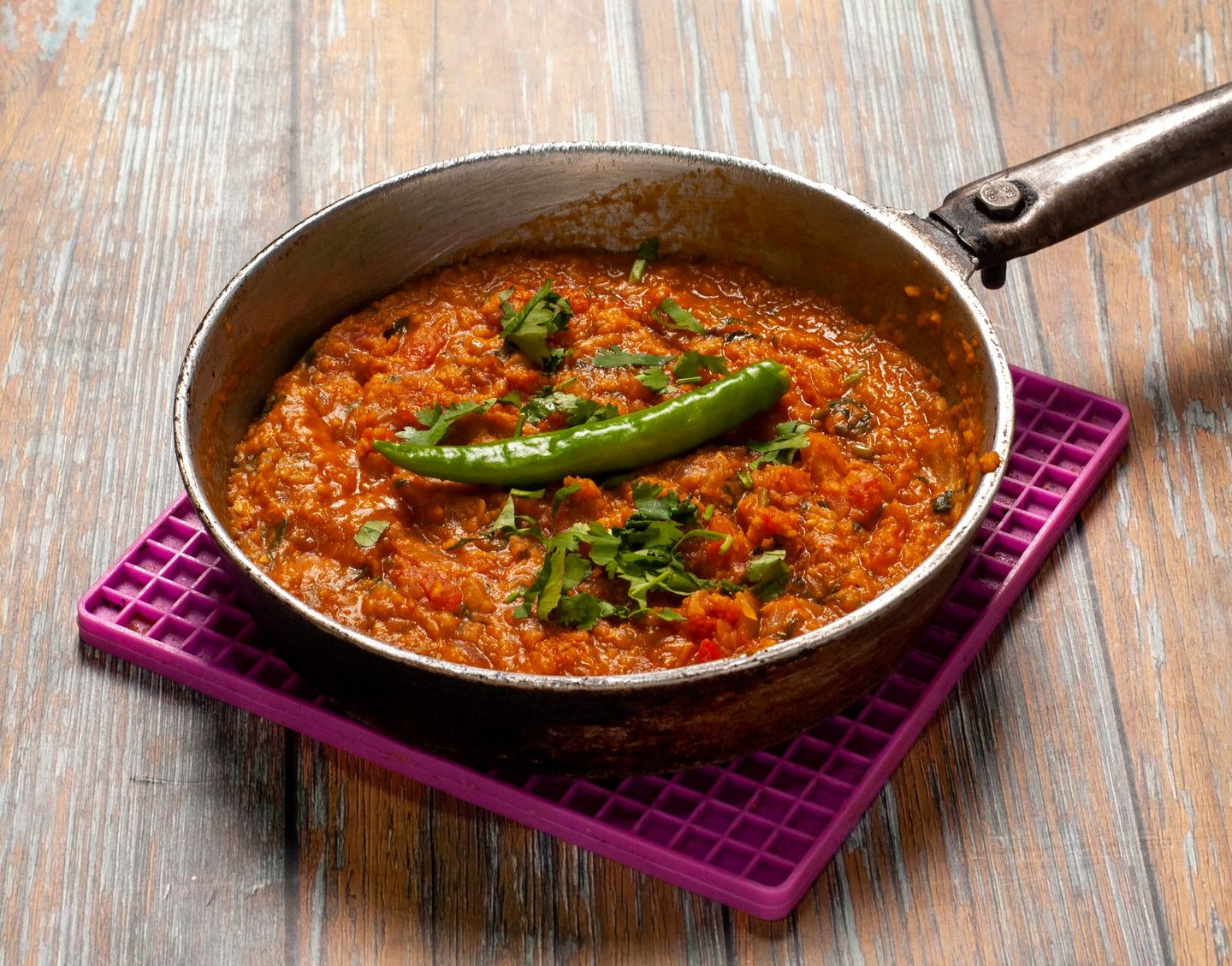 عدس طاوة - وسط