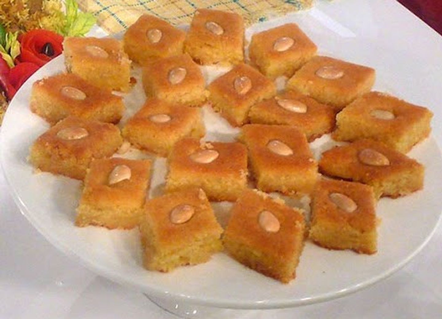 بسبوسه لوز  - نص كيلو