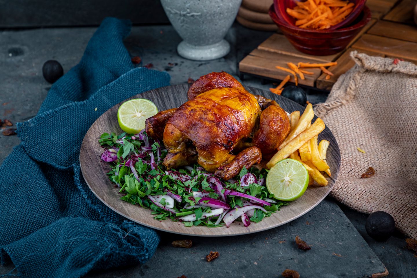 دجاج شواية بدون رز - نص دجاجة